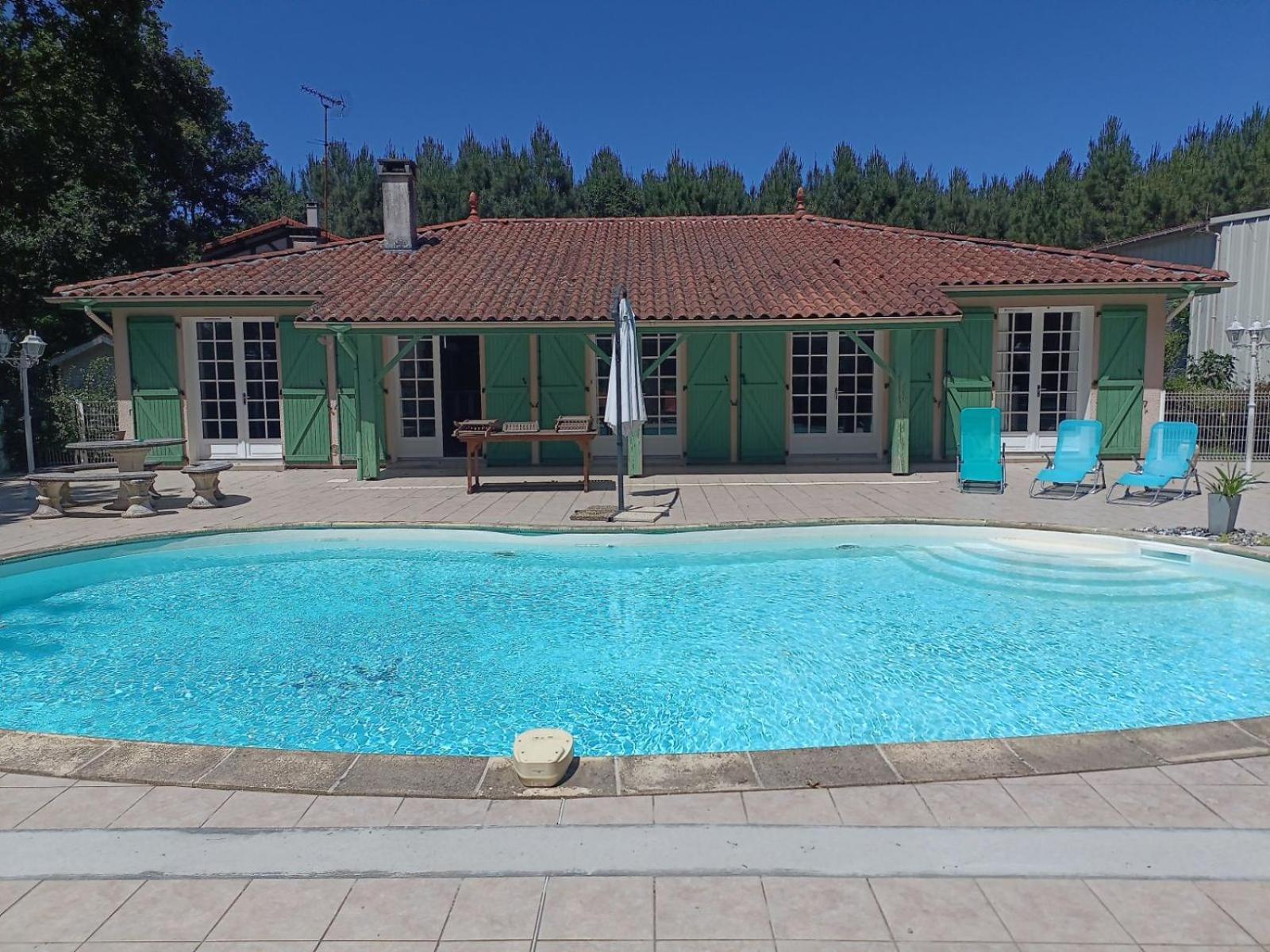 Villa 8 Personnes O Mes Anges Saint-Julien-en-Born Luaran gambar